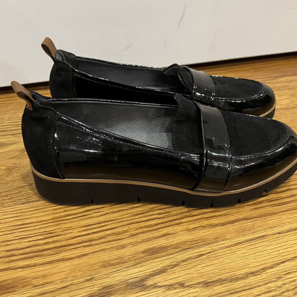 Dr Scholls Shoes Womens Sz 6.5 Be Energized Watson Loafers‎ Black Patent Leather